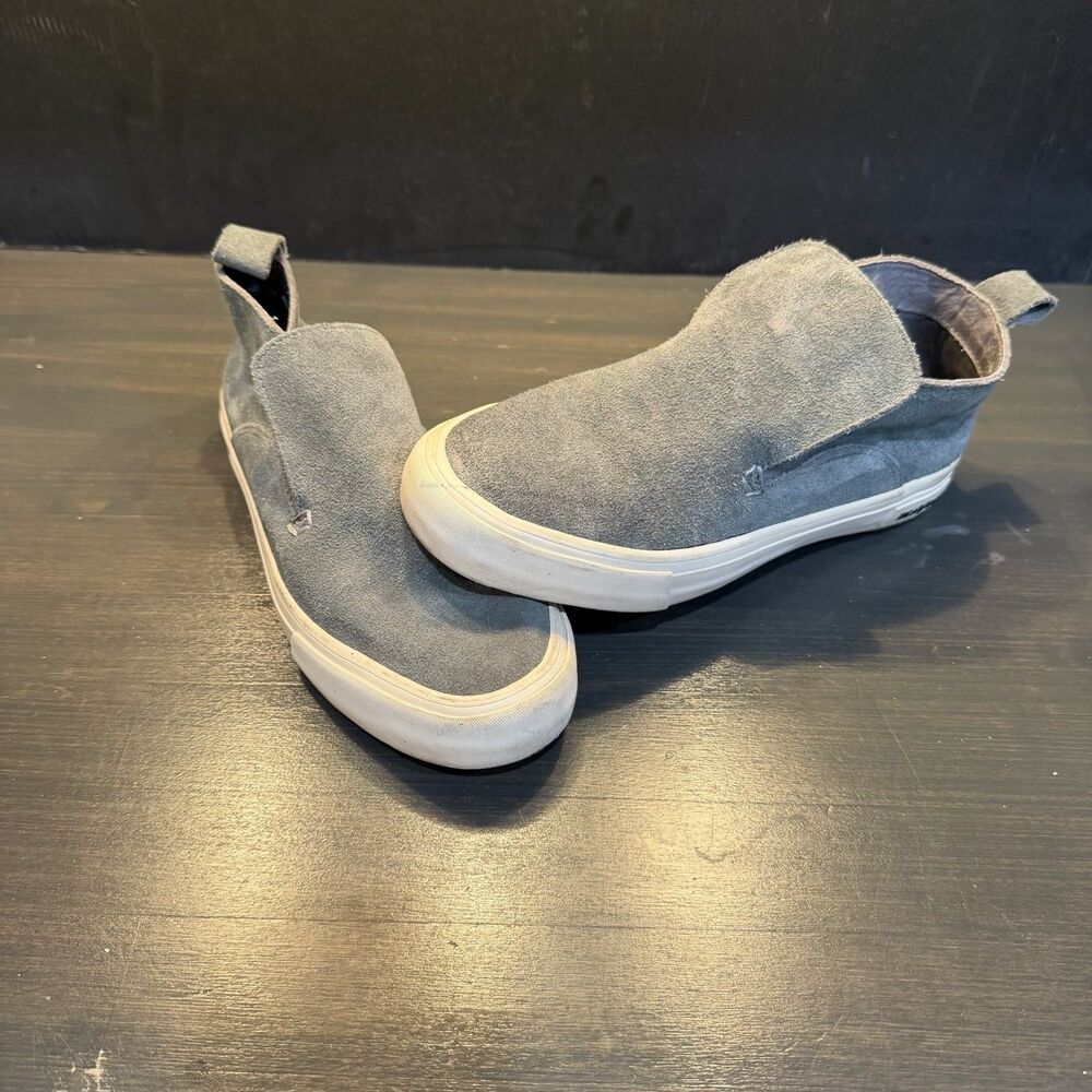 SeaVees Huntington Middie Women’s Casual Suede Slip-On Shoes Gray, Size 7